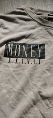 Carbon Men’s Long Sleeve T-Shirt Medium Longer Length Layered Money Slash
