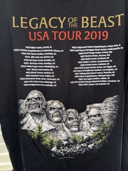Iron Maiden Official XL Legacy of the Beast USA Tour 2019 T Shirt New