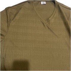 Stacy Adams Men’s Green Textured V-Neck Short Sleeve Pullover Shirt 3XLT