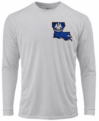 Louisiana Flag Fishing Long Sleeve UPF 50 T-Shirt Angler Boat UV Sun Outdoor