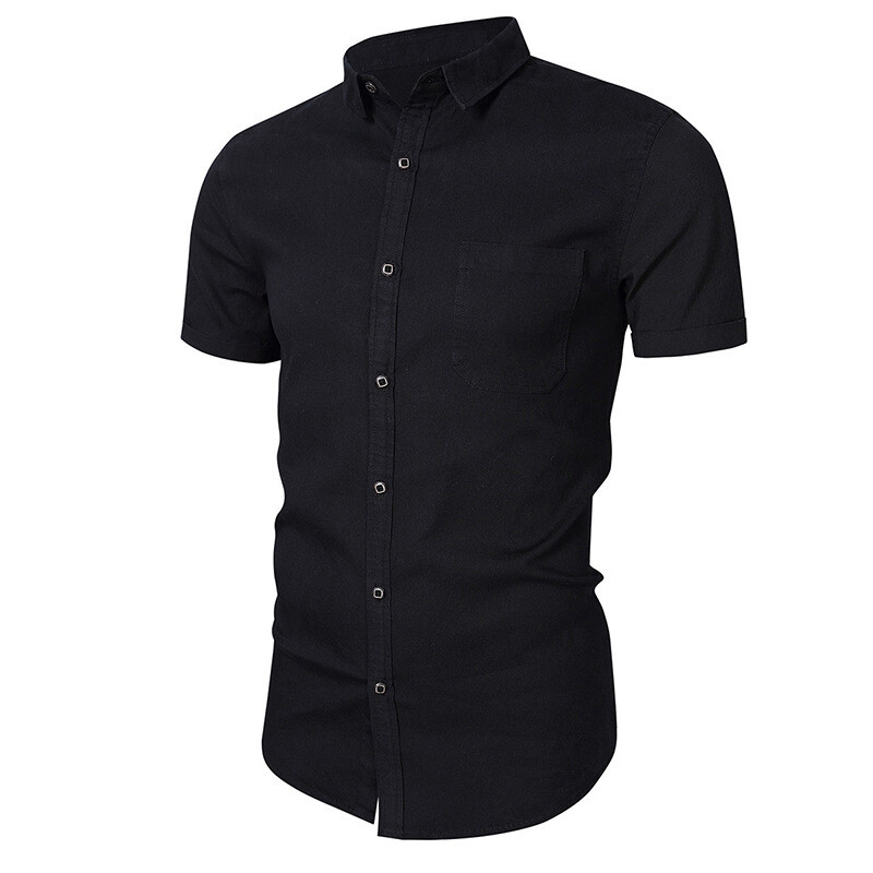 Mens Leisure Outdoor Shirt Short Sleeved Classic Comfort Summer Short Shirt