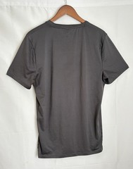 Gymshark Men’s Medium Gray & Black Spellout Logo S/S Fitness T-Shirt Tee