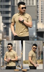 Men’s Tactical Polo Quick Dry T-Shirt Combat Short Sleeve Team Work Casual Shirt