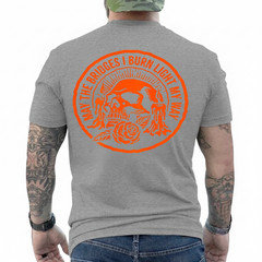 May The Bridges I Burn Light My Way Skull Gothic On Back T-Shirt