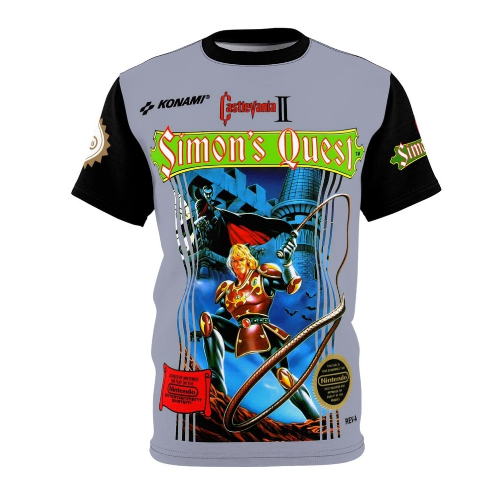 Castlevania II: Simon’s Quest 1987 NES Retro Video Game Cover Nintendo T-Shirt
