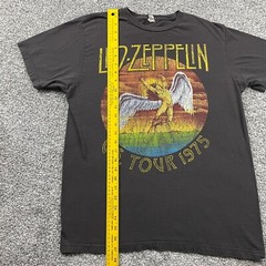 Led Zeppelin Shirt Men Large Bay Island 1975 US Tour Short Sleeve 2010 Rock Band