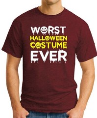 WORST HALLOWEEN COSTUME EVER T-SHIRT > Funny Slogan Novelty Geek Nerd Men’s Top