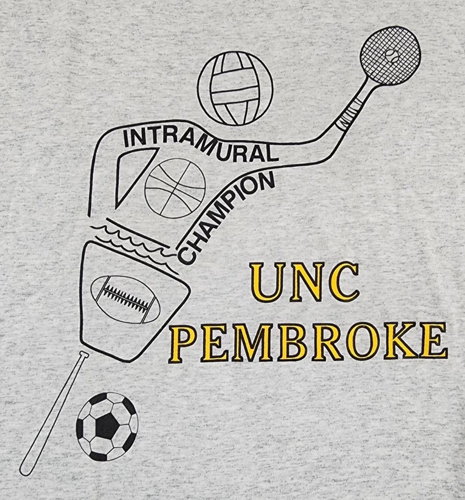 VINTAGE UNC Pembroke Shirt Mens Extra Large Intramural Champion Uni Adult A43