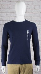 NWT Mens GAP Long Sleeve Thermal Shirt Solid Tapestry Navy Choose Size – 977479