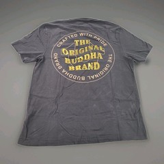 True Religion Men’s Wavy Buddha Brand Gold Foil Metallic T-Shirt Size Large NWT