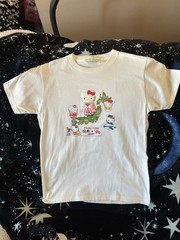 SANRIO HELLO KITTY VINTAGE WHITE TEE TOKOYO JAPAN 2004 NEW PAT.3038514&P
