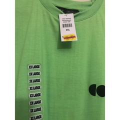 COOL Creative End Racism Graphic T-Shirt Mens XXL Bright Green NWT Oversized Tee