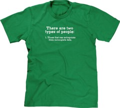 Two Kinds of People Incomplete Data Nerd Geek Joke Funny Humor Meme Mens Tee