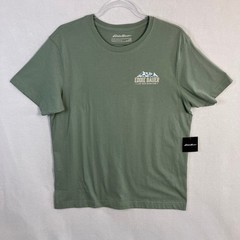 Eddie Bauer Mt. Rainier Graphic T-Shirt Men’s Size M Green Short Sleeve NWT