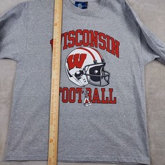 Vintage Steve Barrys Shirt Mens XL Long Sleeve Tee Wisconsin Badger Football Y2K