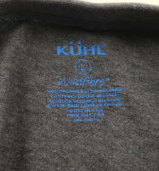 Kuhl Wildfibre Organic Cotton Tee Mens Large Gray Short Sleeve Crew Neck Shirt
