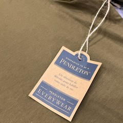 Pendleton Every Wear Mens Large Long Sleeve Button Henley Shirt Olive Green NWT