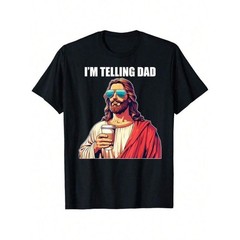 I m Telling Dad Shirt Funny Religious Christian Jesus Meme T-Shirt
