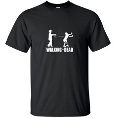 Walking the Dead – Funny Zombie Walking the Dead T-Shirt Black White Custom Size