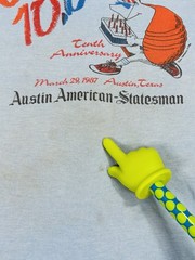 Vintage 80s Capitol 10000 Austin TX Armadillo Run Shirt Screen Stars Large 50/50