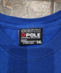Vintage Y2K SouthPole Men’s 5XL Streetwear Hip Hop Spellout Logo T Shirt