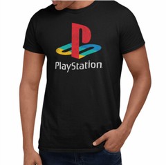 Playstation Shirt Short Sleeve Mens Medium Black With Logo Tee New With Tags