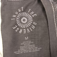 Trust The Universe Motorcycle Mens T Shirt Size M Black-“Live to Ride” Split Tee