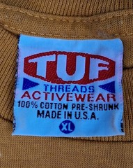 Vintage Whatever Shirt Mens XL TUF Threads Crewneck 90s Single Stitch USA