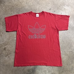 Vintage Adidas Shirt Mens XL Red 90s Skate Surf Baggy Logo Retro Soccer USA