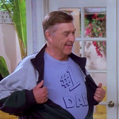 #1 DAD T-SHIRT tee number one Morty Seinfeld Kramer Contanza Funny Fathers Day