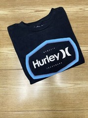 Camiseta Para Hombre Hurley De Manga Corta 100% Algodón Con Logo Estampado