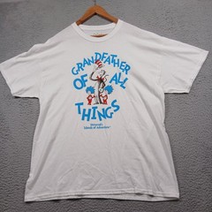 Universal Studios Dr Seuss Shirt Mens XL White Grandfather of All Things Tee