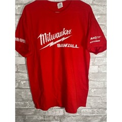 Milwaukee sawzall double sided t shirt size large 100% cotton