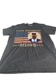 Joe Biden Dark Brandon Rising XL T-Shirt American Flag Graphic Tee Men’s New