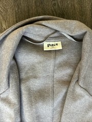 Pact Women’s Airplane Relaxed Blazer Medium Deep Taupe Heather Top MINT