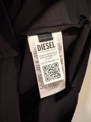 Diesel T-Diegor 1-A T-Shirt Cotton Jersey Tricot Short Sleeve Black Men’s L NWT