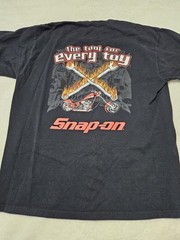 Vintage Snap On Fruit of the Loom Heavy Cotton T Shirt – Black – XL