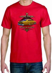 Adult DryBlend® T-Shirt – (SLEDS FOREVER – GOLD LOW RIDER HOT ROD)