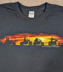 Gildan Laughlin, Nevada Biker Men’s Tshirts Black