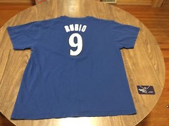 Minnesota Timberwolves Ricky Rubio 9 Smaller Fitting XL T Shirt NBA Majestic