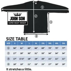 Plain Thermal T-shirts Round Neck [ JOHN SON ] Super Heavy Weight [S~5XL] Single