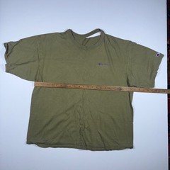 Vintage Thrashed Champion Mens Olive T Shirt