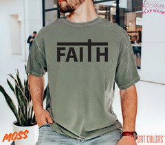 Unisex Faith Cross Christian T-Shirt, Men T shirt,Women T shirt Gift ReligionTop