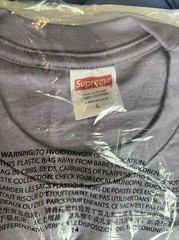 Supreme Futura Box Logo Tee T-Shirt Size Large Dusty Purple SS24 New DS 2024