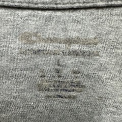 Champion T-Shirt Mens Large Heathered Gray Spell Out Logo Classic Tee Casual GUC