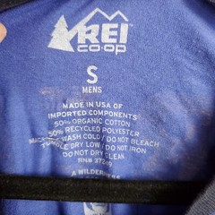 REI Co-Op Mens Long Sleeve Shirt Sz Small Pruple Stacked Tee NEW NWT