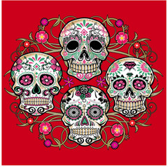 T-SHIRT–SUGAR SKULLS COLLAGE