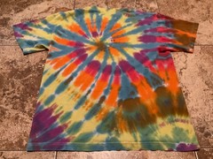 420 SUBLIME BAND T-SHIRT RAINBOW TIE DYE DISTRESSED ( MENS M ) PREOWNED