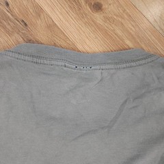 Polo Ralph Lauren Tee Mens L Gray Cotton Red Pony Pocket Single Stitch Made USA