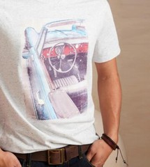 NWT Mens BANANA REPUBLIC Graphic Tee T-Shirt Vintage 1950’s Convertible Car *2S